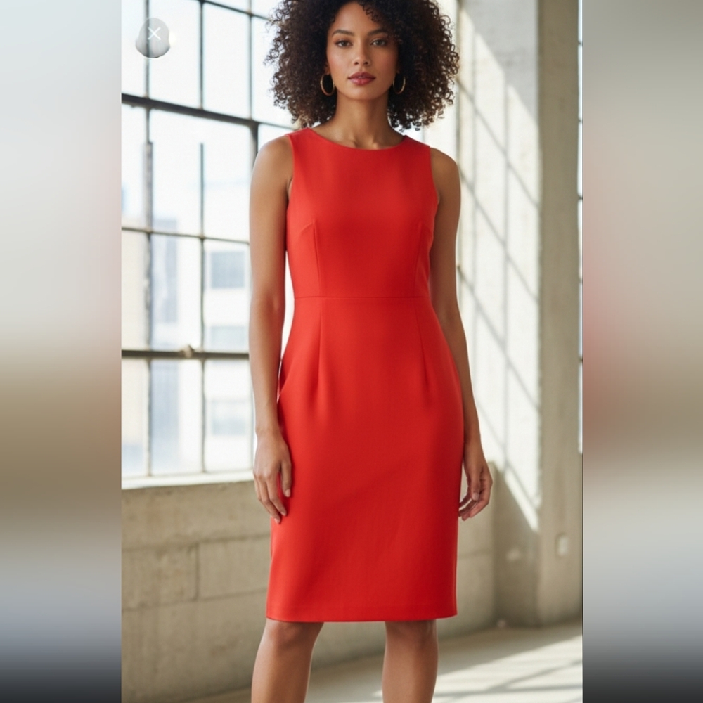 Mario Serrani Red Sheath Mini Dress for Weddings